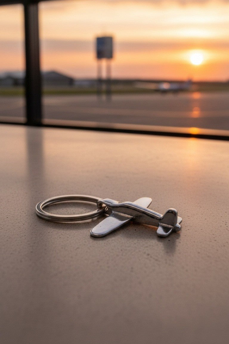 Schlüsselanhänger im Flugzeugdesign