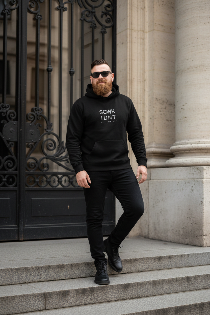 SQWK IDNT Hoodie© – Press to be Seen, Piloten Hoodie