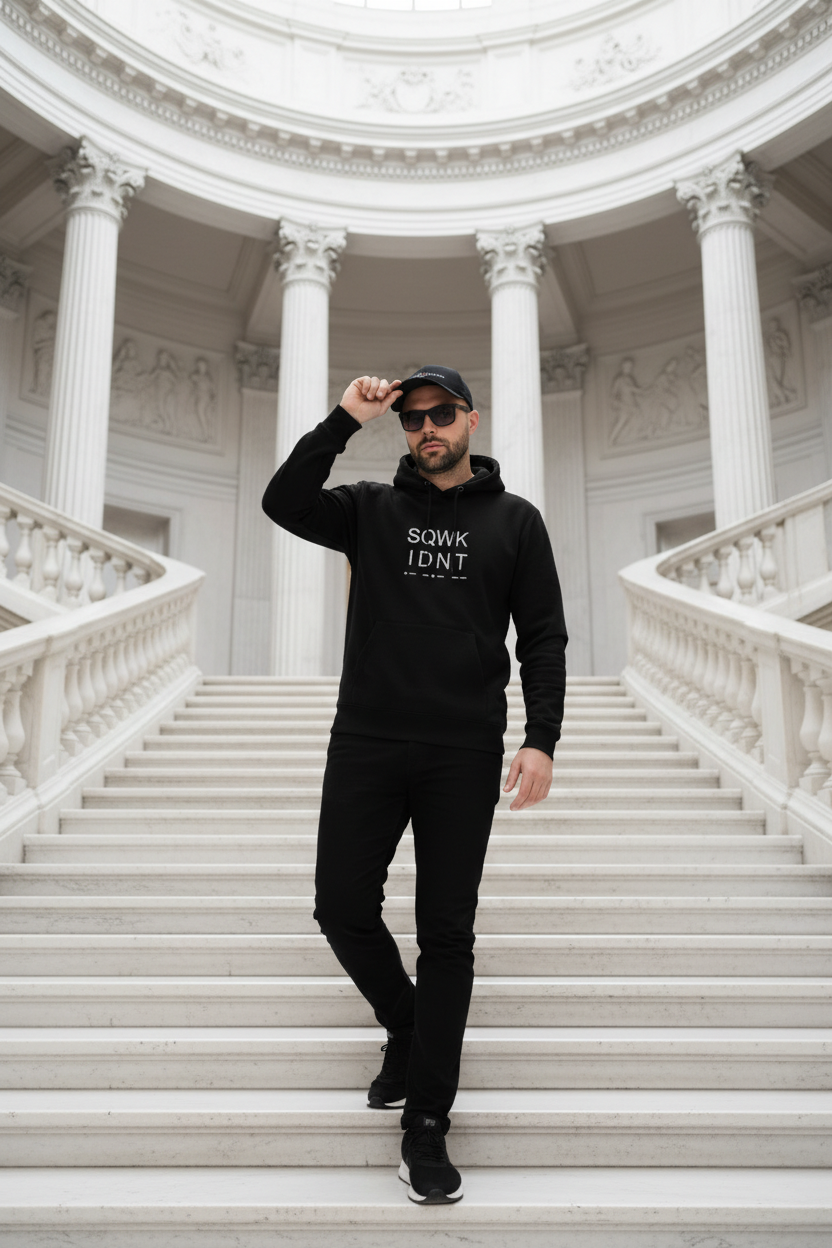 SQWK IDNT Hoodie© – Press to be Seen, Piloten Hoodie