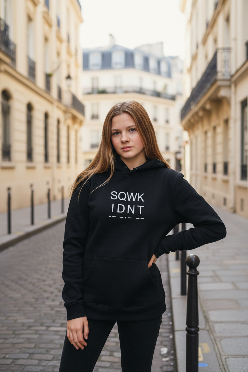 SQWK IDNT Hoodie© – Press to be Seen